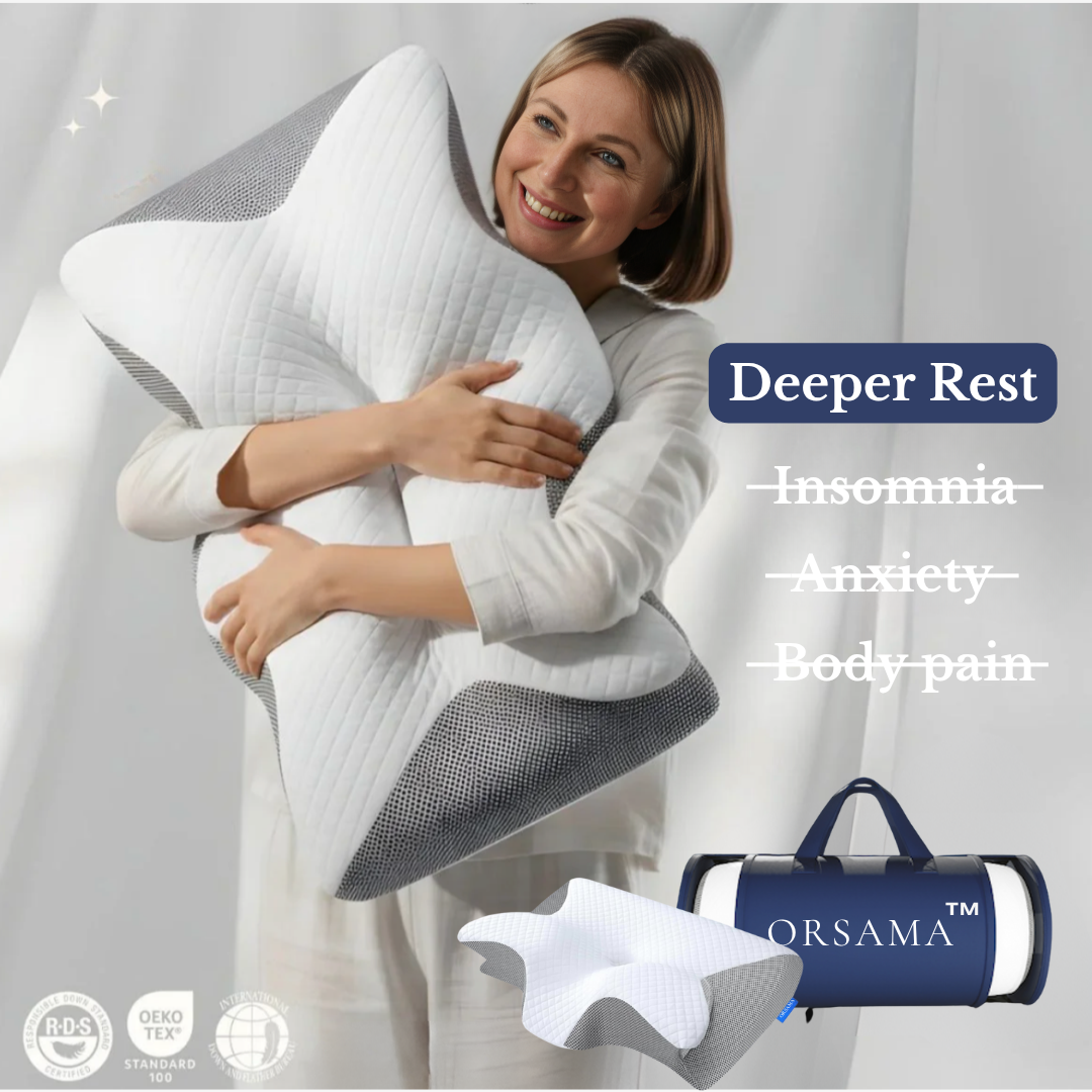 ORSAMA™  CloudEase Pillow 2.0 - 6D Contour Relief Pillow